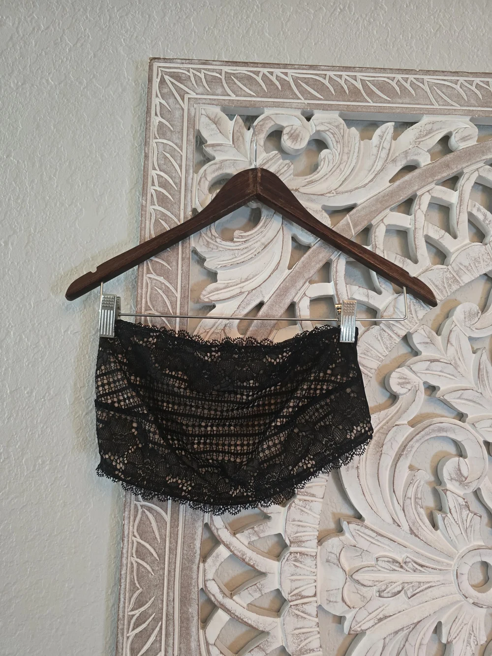 Free People Olive Lace Crochet Bandeau Bralette